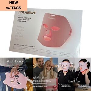 SOLAWAVE Wrinkle Retreat Pro Face Mask 🏷️ NEW w Tags